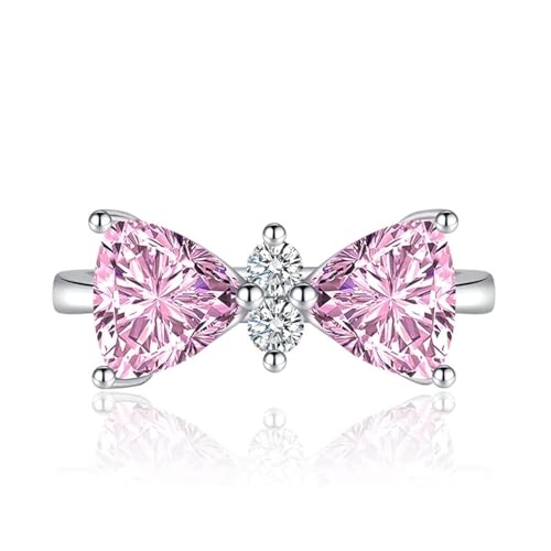 Bague nœud papillon pour femme, le cadeau de fiançailles idéal en diamant de synthèse
