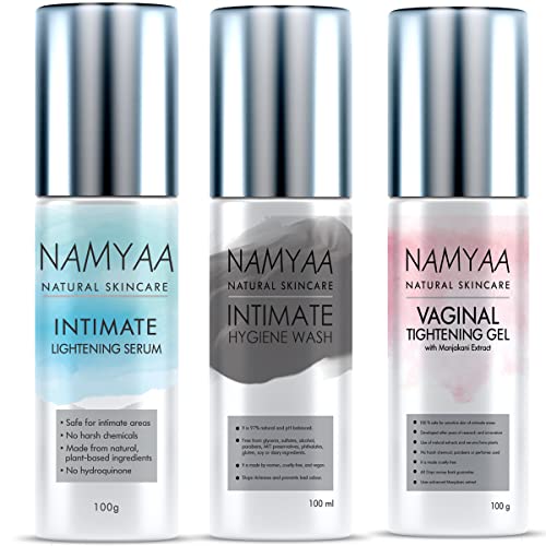 Namyaa Complete Intimate Care Set (Intimate Lightening Serum - 100gm, Intimate Hygiene Wash - 100gm And Vaginal Tightening Gel - 100gm)