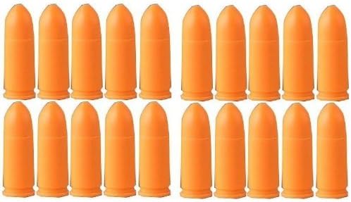 Pack Of 20 Inert 9mm 9x19mm Parabellum NATO Luger Pistol Safety Trainer Cartridge Dummy Ammunition Ammo Shell Rounds