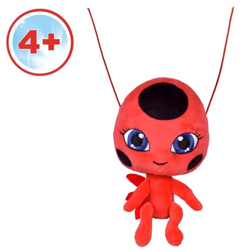 BANDAI - Miraculous - Weiches Stofftier 15cm - Tikki - Offizielle Miraculous Lizenz - Plüsch Kwami Marienkäfer Tikki - Spielzeug für Kinder ab 4 Jahren - P50691