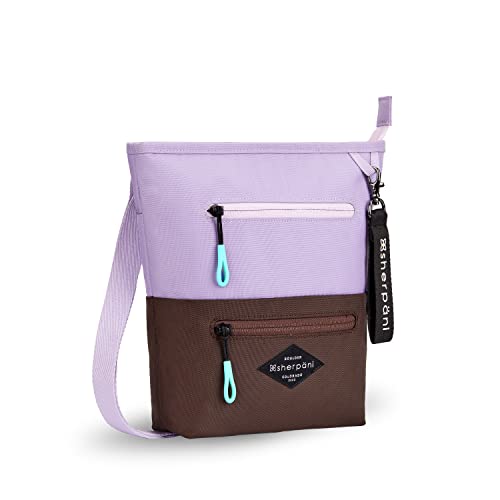 Image of Sherpani Sadie, Nylon Crossbody Bag, Lightweight Shoulder Bag, Cross Body Purse, Crossbody Bags for Women, Travel Bag, RFID Protection WITHOUT Coin Purse (Lavender)