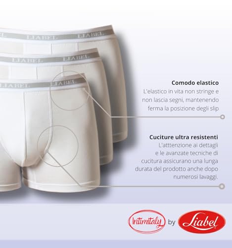 Pack de 6 calzoncillos para hombre de algodón elástico transpirable LB101 3