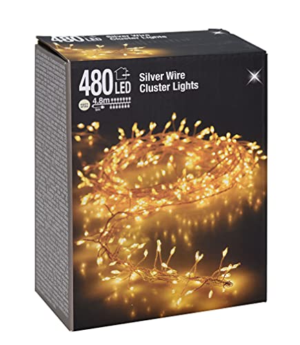 Spetebo Cluster Micro Lichterkette 480 LED warmweiß - 480 cm -...