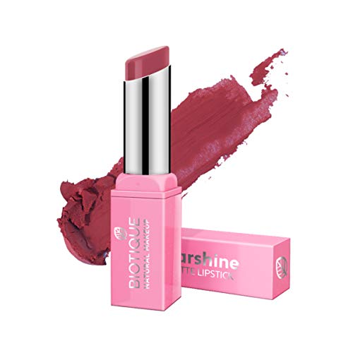 Image of Biotique Natural Makeup Starshine Matte Lipstick, Fire N Berries, 3g