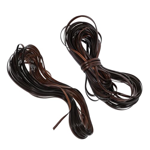 ULTECHNOVO 2 Rollen Kunststoff Rattan Flechtmaterial 28m Bruchfestes...