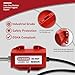 HiLKCO 2 Pack Plug Lock with 2 Padlocks,2 Locking Holes Industrial Grade Electrical Insulation Power Cord Lock with Lockout Tagout,OSHA Compliant for Home Factory,4.7x2.6x2.6in Medium