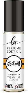 BC Perfume 644 Inspired by Taj Mahal Sunset For Women Replica Fragrance Body Oil Dupes Alcohol-Free Sample Travel Size Concentrated Long Lasting Roll-On 0.3 Fl Oz/10ml