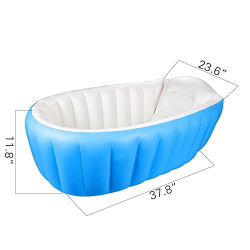 image for OIF Baby Inflatable Bathtub with Air Pump, Portable Infant Toddler Bat