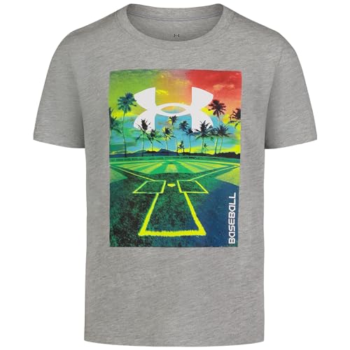 Image of Under Armour Boys Short Sleeve Baseball Graphic T-Shirt, Lightweight & Breathable, Relaxed Fit