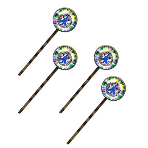 Épingles à cheveux mariage symbole de paix lot de 4 pinces chignon bijoux tête femme et fille