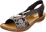 Rieker Women's, Regina Sandal Black 40 M