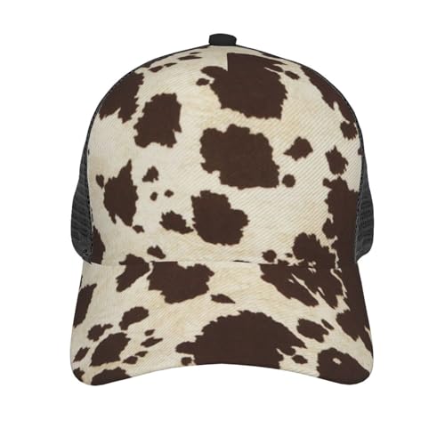 Gorra Trucker Estampada de Vaca Ajustable para Mujeres y Hombres miniatura 3