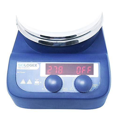 Scilogex Magnetic Hotplate Stirrer, MS-H280-PRO, 5 in. LED Mixer, Lab Hot Plate, up to 280C and 1600RPM, with Individual Heating and Stirring Controls - Thumbnail 2