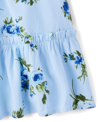 Image of The Children's Place girls Floral Smocked Babydoll Dress