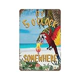 Photo Gallery apular targa in metallo con scritta "it s 5 o clock somewhere", decorazione artistica da parete, divertente, per bar, cucina, pub, 20,3 x 30,5 cm Photo Gallery apular targa in metallo con scritta "it s 5 o clock somewhere", decorazione artistica da parete, divertente, per bar, cucina, pub, 20,3 x 30,5 cm
