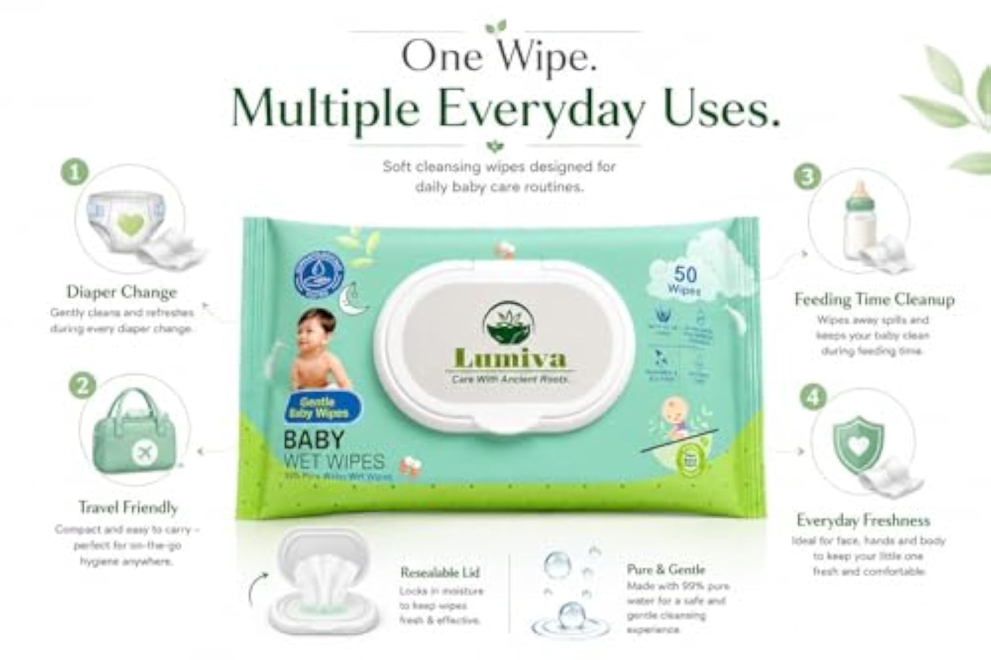 Aloe Vera & Vitamin E Hypoallergenic Wet Wipes