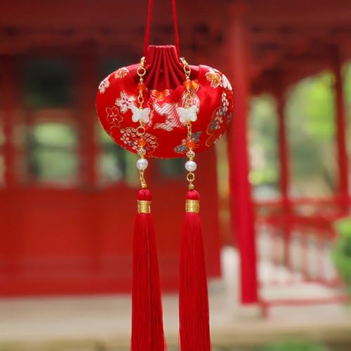 Bolsa Colgante China para Mujeres Estilo Brocado miniatura 5
