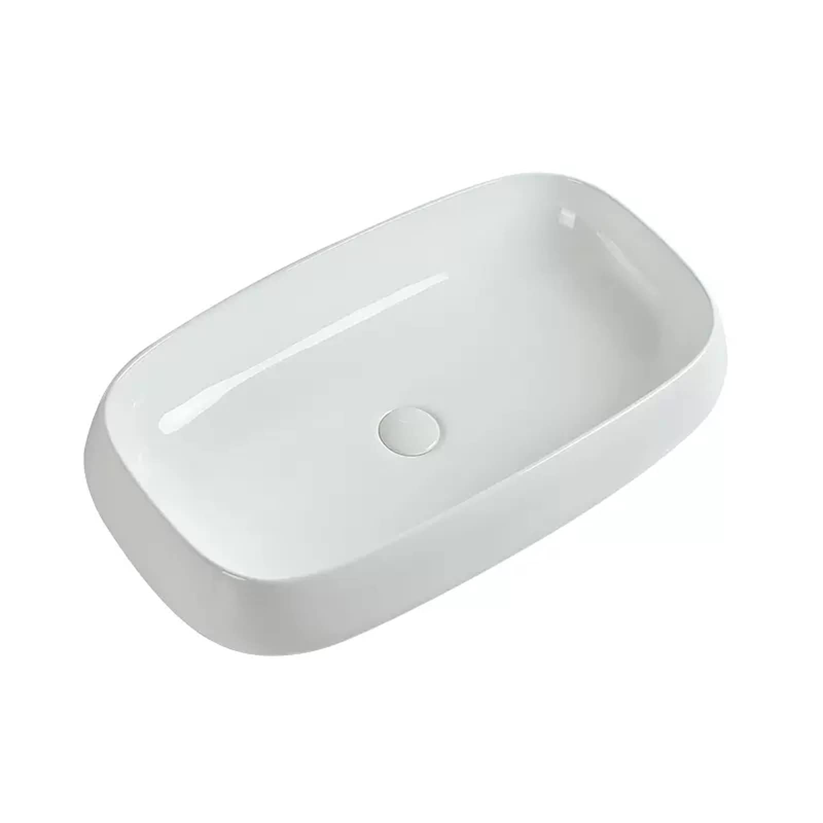 Aioneer Bathroom Sink 28.3"X16.5" Rectangular Ceramic Vessel Sink White Bathroom Vessel Sinks With Pop Up Drain Lavatory Vanity