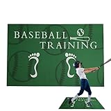 Baseball-Schlagmatte für Schlagkäfig, professionelle Baseball-Schlagmatte, Geräuschreduzierung,...