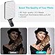 Selfie-Licht, 60 LED 2200mAh wiederaufladbares Handy-Fülllicht 7 Modi, 10-stufige Helligkeit, tragbares Clip-On-Licht für Telefon/Tablet/Laptop, Zoom Call Vlog Make-up TikTok Video Fülllicht
