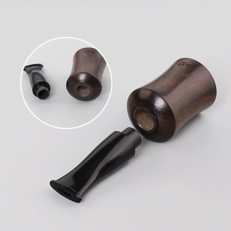 MUXIANG 4 Sizes Set Ebony Wooden Cigar Mouthpiece Tips Portable Cigar Holder (38-42/43-47/48-52/53-57), Natural, 4 Größen eingestellt - Image 2