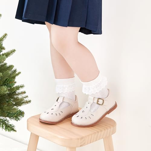 Image of PHIRAMIN Toddler Girl Mary Jane Dress Shoes-Little Girl School Uniform Shoes for Wedding Party