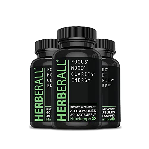 Nutriumph HERBERALL Best Nootropic - Brain focus vitamins â€“ Memory & Concentration Supplements - Focus Vitamins to Improve Memory, Brain Boost, Mental Focus, Brain Fog and Clarity â€“ Brain Vitamins