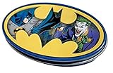 Batman Nemesis Sour Blue Raspberry Candy Collector Batman Logo Tin - One (1) Tin - Batman Emblem Shapped Candies - Joker