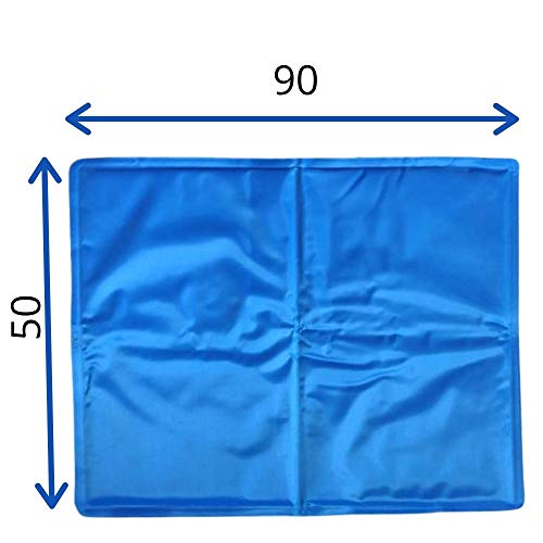 Tapete Pet Gelado Caminha Refrescante Cães Meu Pet Azul 50x90cm GG