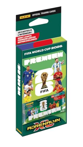 Copa Mundial de la FIFA 2026 Trading Cards Game Blister 1 Bolsa Premium de 10 Cartas