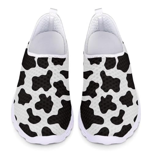 Zapatos sin cordones de malla floral para mujer HUGS IDEA ideales para paseos diarios cómodos