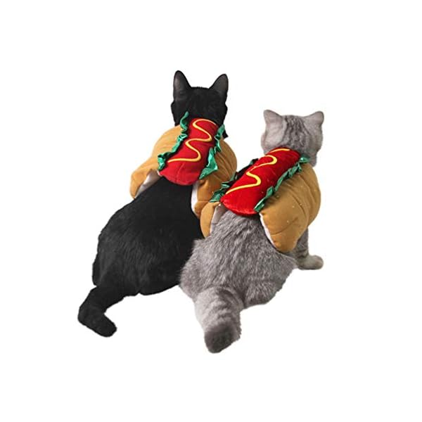 Baluue hot dog costume- pet warm costume, funny pet dog cat clothes for halloween christmas dress up - image 8