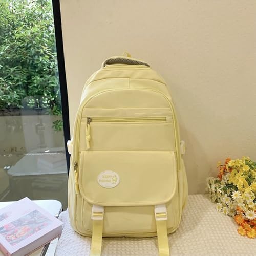 Sac à dos d'école en nylon vert de grande capacité pour ordinateur - 6