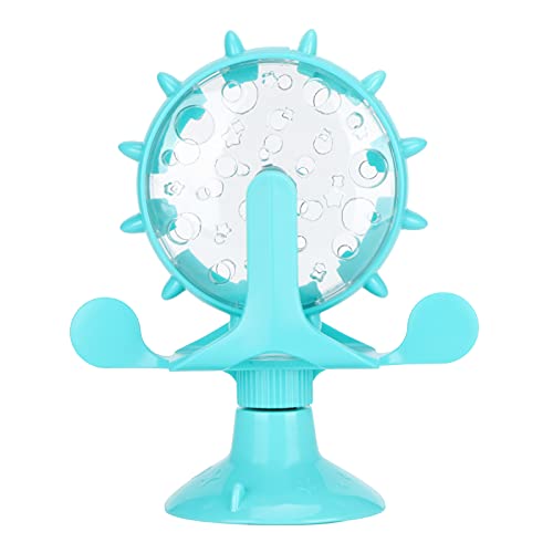 TIKATARER Juguete Dispensador de Golosinas para Gatos, Juguete de Comida para Gatos, Molino de Viento Giratorio de 360 ​​Grados, Juguete de Comida con Fugas para Gatos de Interior con