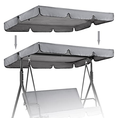 Toldo de repuesto para columpio de jardín impermeable y resistente UV en terrazas de 2 y 3 plazas 2