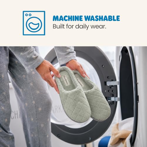 Image of Leslie Terry Clog House Shoes with Memory Foam, Indoor Slippers with Wide Widths