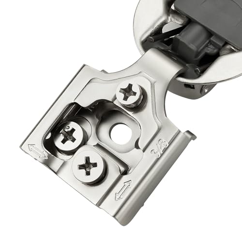 Image of Ravinte 30 Pack 15 Pairs 3 /8 Inch Overlay Soft Close Hinges for Kitchen Cabinet Satin Nickel Hidden Stainless Steel Concealed Hinges self Closing