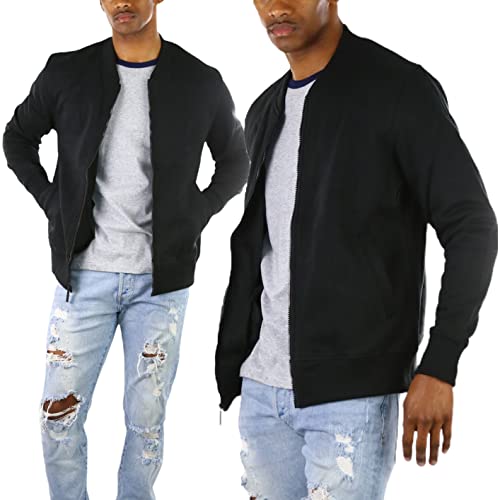 ToBeInStyle Men's Durable and Consistantly Stylish Fleece Bomber Jacket2