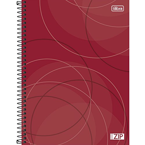 Caderno Espiral Capa Dura Universitário 10 Matérias Zip - 160 Folhas - Sortido (Pacote com 4 unidade