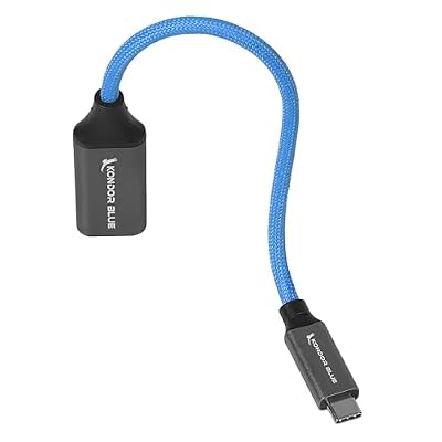KONDOR BLUE | USB-C to Female HDMI Display Cable for Monitors | Convert Your USB-C Port into a HDMI Port, Compatible with Apple and Android Devices | Blue