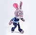 lili-nice Peluches Zootopia Doll 25Cm Zootopia Rabbit Judy Hopps & Fox Nick Wilde Peluches Peluches Suaves Juguetes para Niños Regalos para Niños