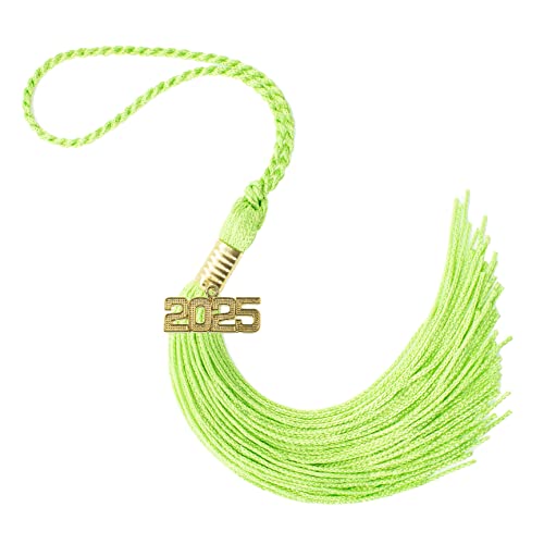 Tassel Depot Lime Graduation Tassel with Customizable Year - Every School Color Available - Made in USA