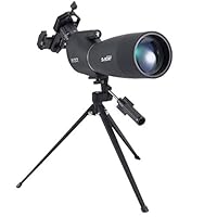 Svbony SV28 Spektiv, 25-75x70 Spektiv mit Stativ, HD BAK4 Prisma FMC Objektiv Spektiv mit Telefonadapter für Zielschießen, Bogenschießen, Vogelbeobachtung, Mond