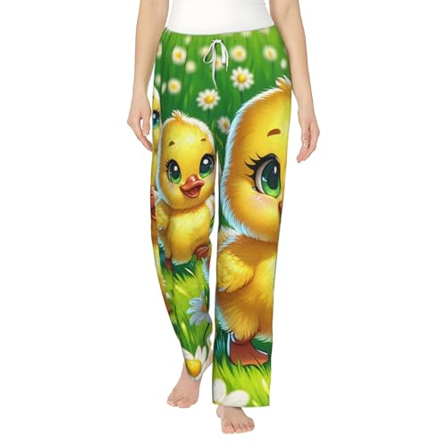 Pantalon de pyjama en polaire jaune contre le froid des nuits d'hiver