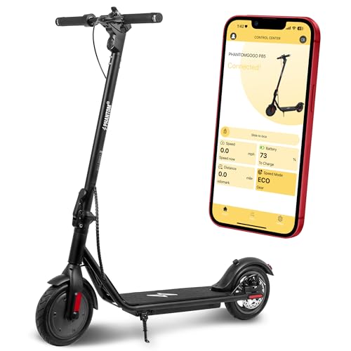 Phantomgogo Foldable Electric Scooter - Powerful Motor, 12 Miles Range, 15.5...