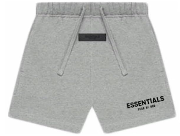 Essentials Fear of God Kids Sweatshort 'Dark Oatmeal' - Main Image