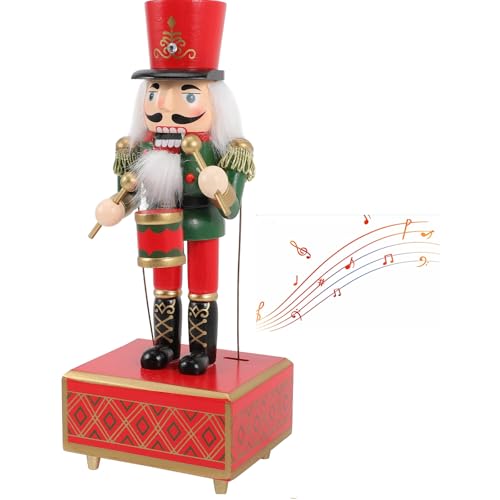 Cabilock Weihnachts Nussknacker Musikbox Holz 12 Zoll Handgefertigte...