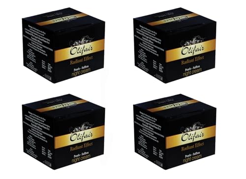 Image of Olifair Pearls Saffron Night Cream for Men and Women ,Skin Whitening and Dark Spot Removal-50 g (Pack of 4)