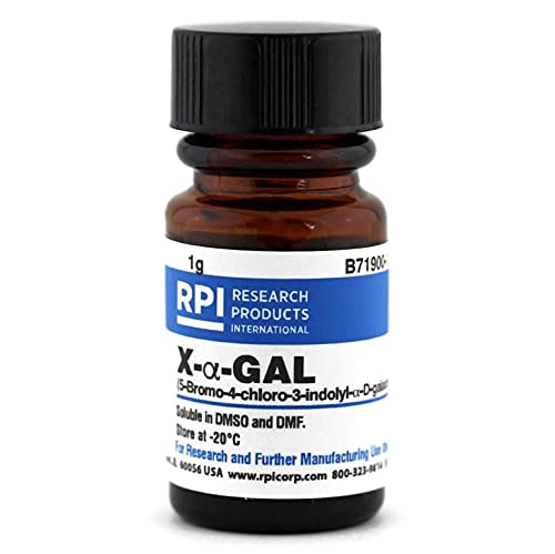 Research Products International X-a-Gal [5-Bromo-4-Chloro-3-indolyl-a-D-galactoside], 1 Gram - RPI