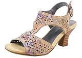  Laura Vita Femme Cacndiceo 16 Sandales Peeptoe, Beige, 36 EU
